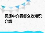 賣房中介費(fèi)怎么收知識(shí)介紹