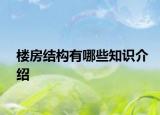 樓房結(jié)構(gòu)有哪些知識介紹