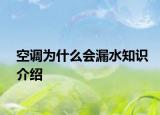 空調(diào)為什么會(huì)漏水知識(shí)介紹