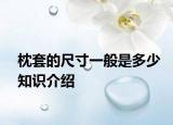 枕套的尺寸一般是多少知識介紹