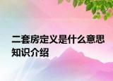 二套房定義是什么意思知識(shí)介紹