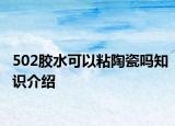 502膠水可以粘陶瓷嗎知識(shí)介紹