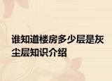 誰知道樓房多少層是灰塵層知識介紹