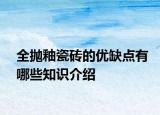 全拋釉瓷磚的優(yōu)缺點有哪些知識介紹