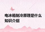 電冰箱制冷原理是什么知識介紹