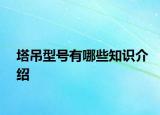塔吊型號(hào)有哪些知識(shí)介紹
