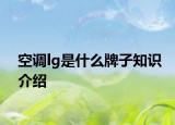 空調(diào)lg是什么牌子知識(shí)介紹