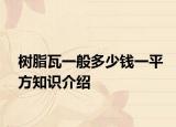 樹(shù)脂瓦一般多少錢(qián)一平方知識(shí)介紹