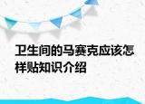 衛(wèi)生間的馬賽克應(yīng)該怎樣貼知識介紹