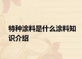特種涂料是什么涂料知識介紹