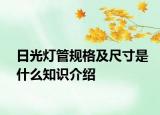 日光燈管規(guī)格及尺寸是什么知識(shí)介紹