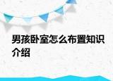 男孩臥室怎么布置知識介紹
