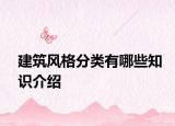 建筑風格分類有哪些知識介紹
