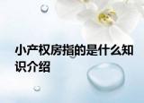 小產(chǎn)權(quán)房指的是什么知識(shí)介紹
