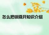 怎么把鎖撬開(kāi)知識(shí)介紹