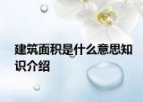 建筑面積是什么意思知識(shí)介紹