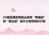 ??樓層真的有揚(yáng)塵層嗎“管道層”和“揚(yáng)塵層”是什么意思知識(shí)介紹
