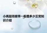 小高層得房率一般是多少正常知識介紹