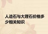 人造石與大理石價格多少相關知識