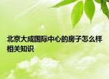 北京大成國際中心的房子怎么樣相關知識