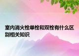 室內(nèi)消火栓單栓和雙栓有什么區(qū)別相關知識