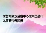 求告知武漢金地中心城戶型是什么樣的相關(guān)知識(shí)