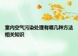 室內(nèi)空氣污染處理有哪幾種方法相關(guān)知識(shí)