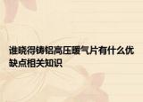 誰曉得鑄鋁高壓暖氣片有什么優(yōu)缺點相關(guān)知識