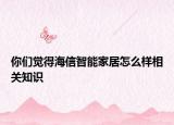 你們覺(jué)得海信智能家居怎么樣相關(guān)知識(shí)